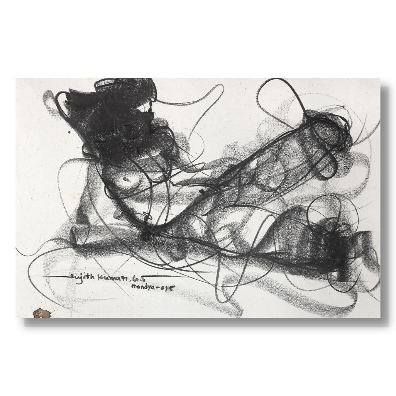 Nude Drawing-166 - SUJITH KUMAR GS MANDYA Art Studio Gallery (SKGSM Art Studio Gallery)