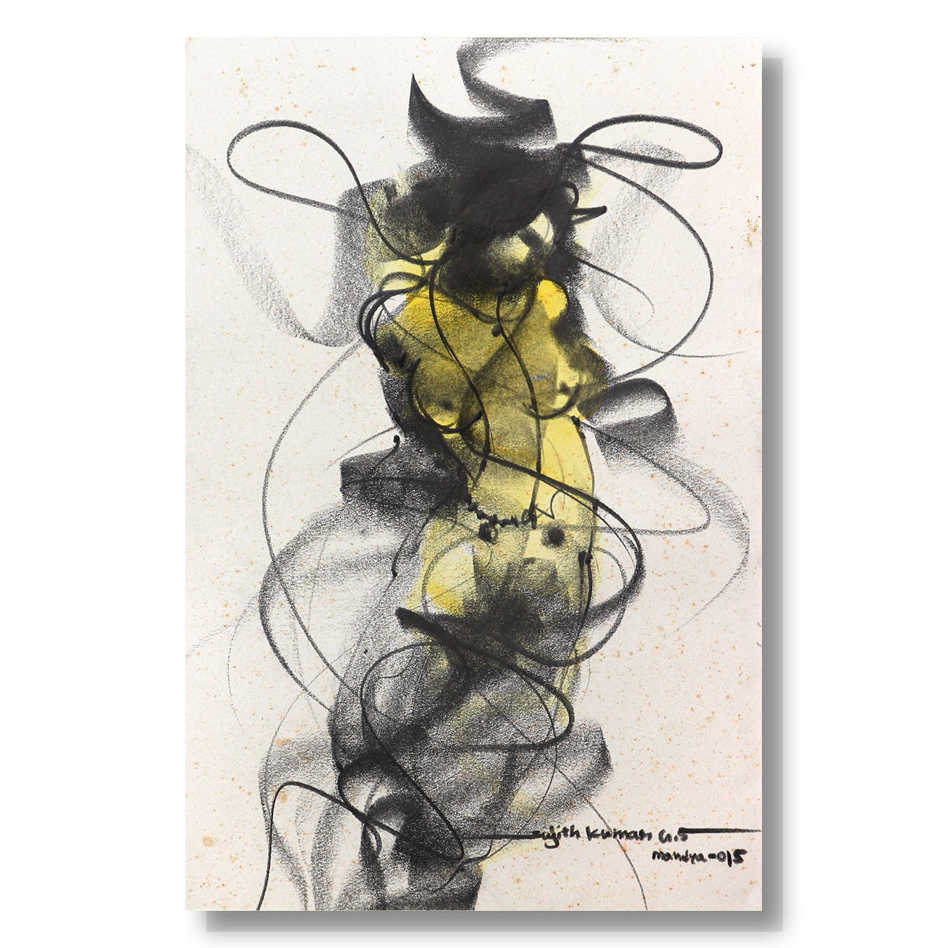 Nude Drawing-170 - SUJITH KUMAR GS MANDYA Art Studio Gallery (SKGSM Art Studio Gallery)