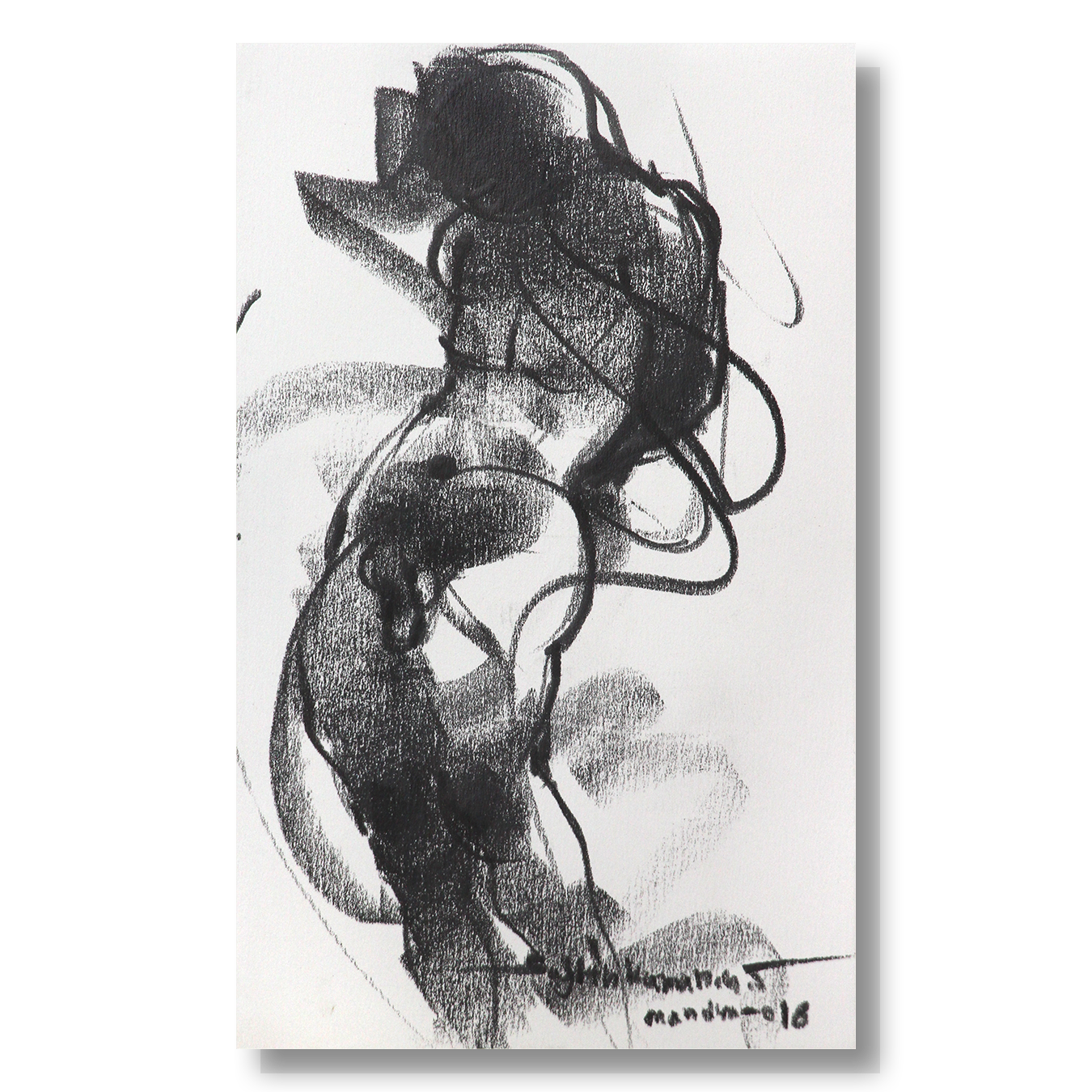 Nude Drawing-199 - by Sujith Kumar GS Mandya | NUDE Series Artwork