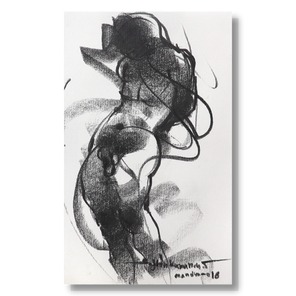 Nude Drawing-199 - by Sujith Kumar GS Mandya | NUDE Series Artwork