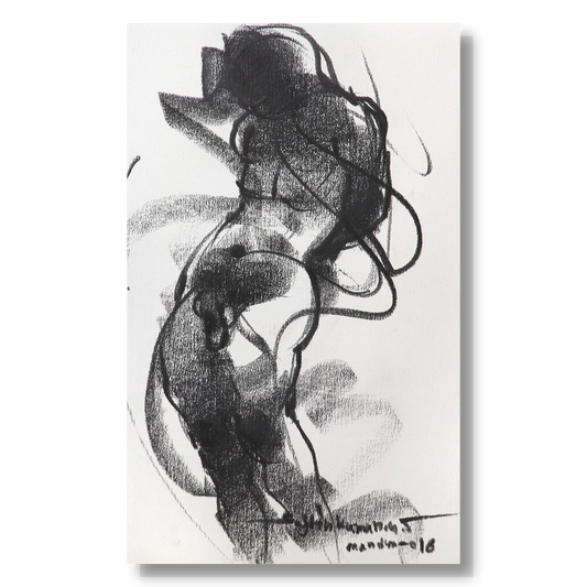 Nude Drawing-199 - by Sujith Kumar GS Mandya | NUDE Series Artwork