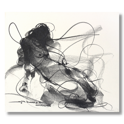 Nude Drawing-201 - by Sujith Kumar GS Mandya | NUDE Series Artwork