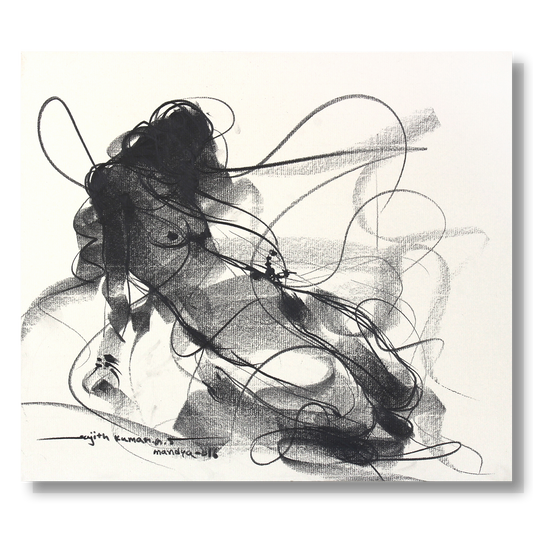 Nude Drawing-201 - by Sujith Kumar GS Mandya | NUDE Series Artwork