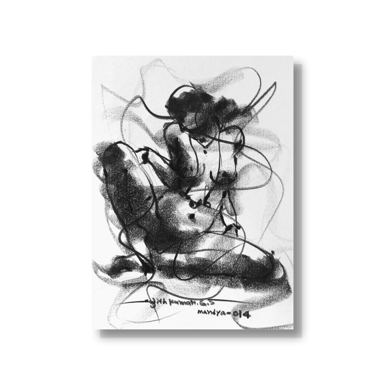 Nude Drawing-049 - SUJITH KUMAR GS MANDYA Art Studio Gallery (SKGSM Art Studio Gallery)