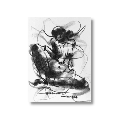Nude Drawing-049 - SUJITH KUMAR GS MANDYA Art Studio Gallery (SKGSM Art Studio Gallery)