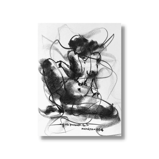 Nude Drawing-049 - SUJITH KUMAR GS MANDYA Art Studio Gallery (SKGSM Art Studio Gallery)