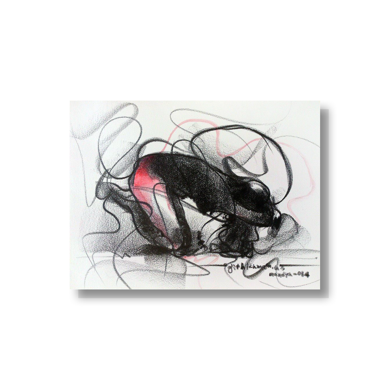Nude Drawing-079 - SUJITH KUMAR GS MANDYA Art Studio Gallery (SKGSM Art Studio Gallery)