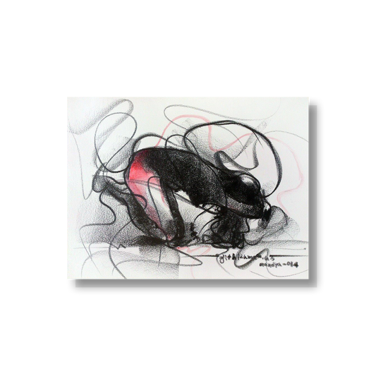 Nude Drawing-079 - SUJITH KUMAR GS MANDYA Art Studio Gallery (SKGSM Art Studio Gallery)