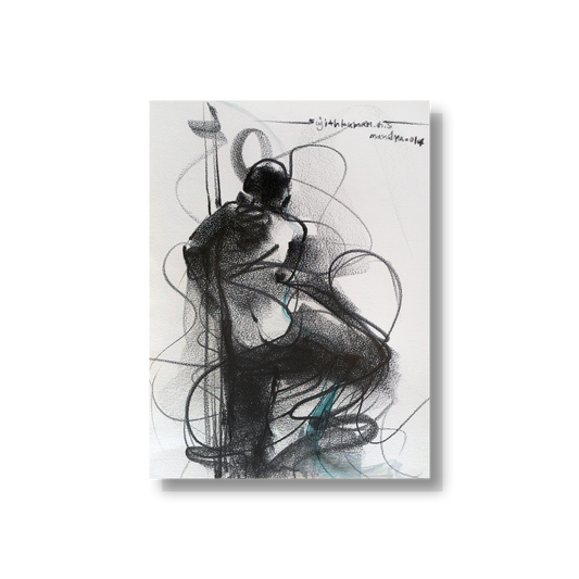 Nude Drawing-080 - SUJITH KUMAR GS MANDYA Art Studio Gallery (SKGSM Art Studio Gallery)