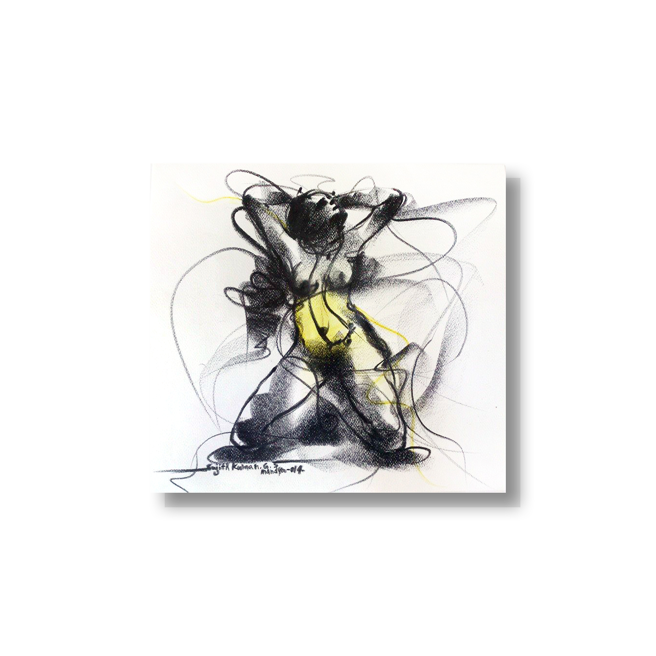 Nude Drawing-082 - SUJITH KUMAR GS MANDYA Art Studio Gallery (SKGSM Art Studio Gallery)