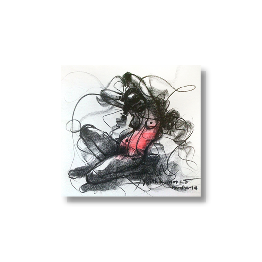 Nude Drawing-083 - SUJITH KUMAR GS MANDYA Art Studio Gallery (SKGSM Art Studio Gallery)