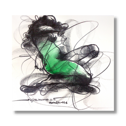 Nude Drawing-093 - SUJITH KUMAR GS MANDYA Art Studio Gallery (SKGSM Art Studio Gallery)
