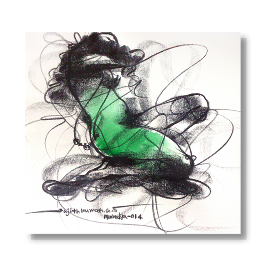 Nude Drawing-093 - SUJITH KUMAR GS MANDYA Art Studio Gallery (SKGSM Art Studio Gallery)