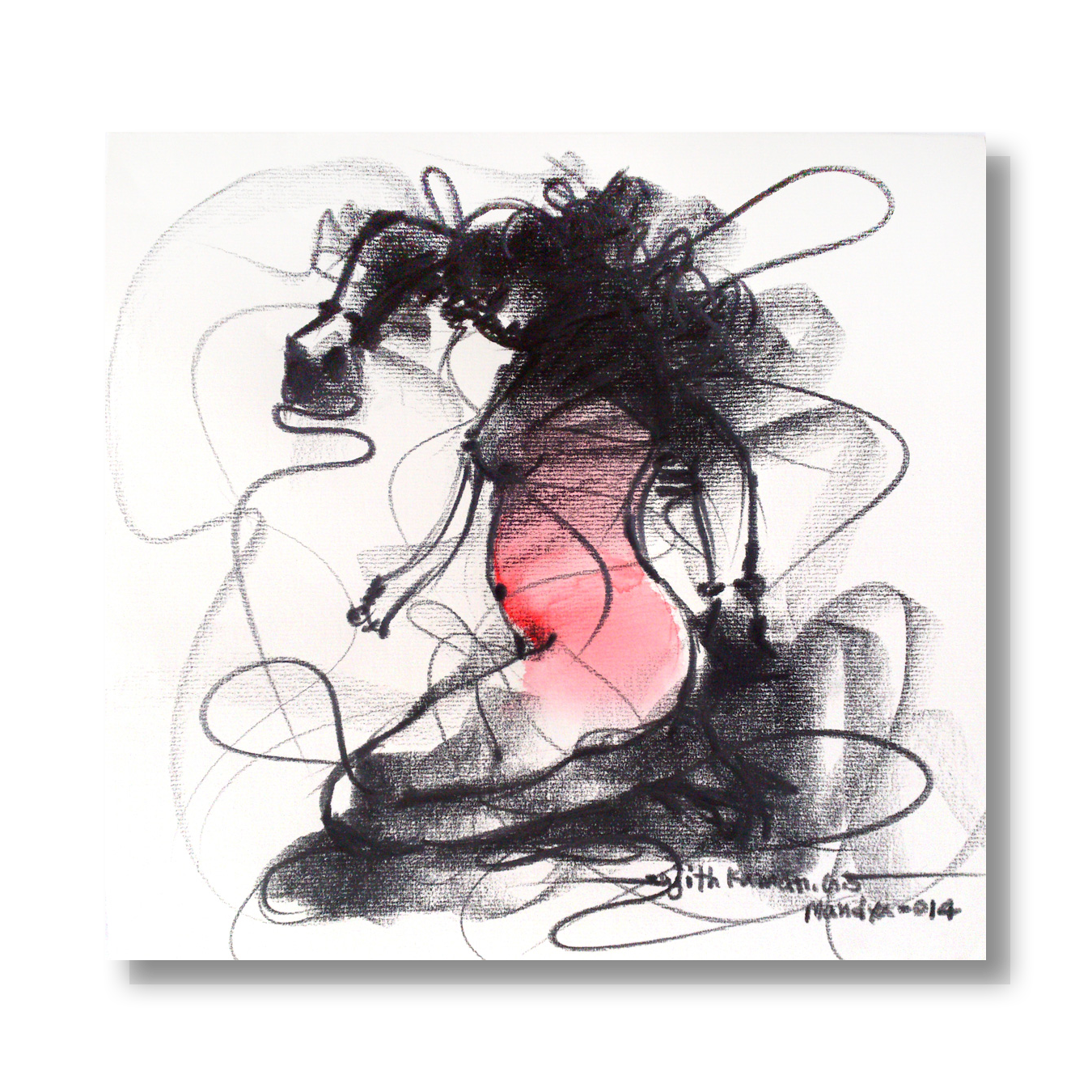 Nude Drawing-094 - SUJITH KUMAR GS MANDYA Art Studio Gallery (SKGSM Art Studio Gallery)