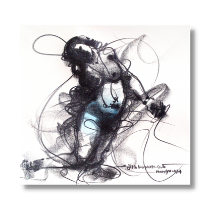 Nude Drawing-095 - SUJITH KUMAR GS MANDYA Art Studio Gallery (SKGSM Art Studio Gallery)