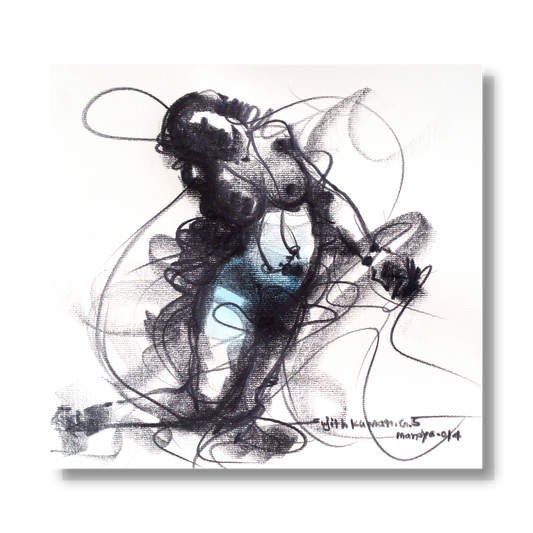 Nude Drawing-095 - SUJITH KUMAR GS MANDYA Art Studio Gallery (SKGSM Art Studio Gallery)