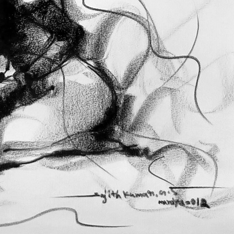 Nude Drawing-02 - SUJITH KUMAR GS MANDYA Art Studio Gallery (SKGSM Art Studio Gallery)