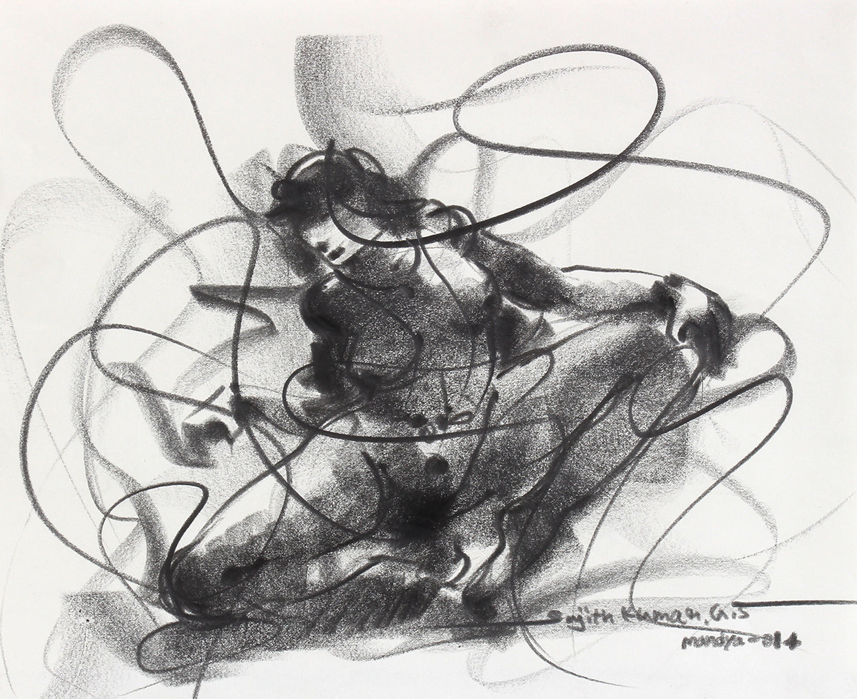 Nude Drawing-041 - SUJITH KUMAR GS MANDYA Art Studio Gallery (SKGSM Art Studio Gallery)
