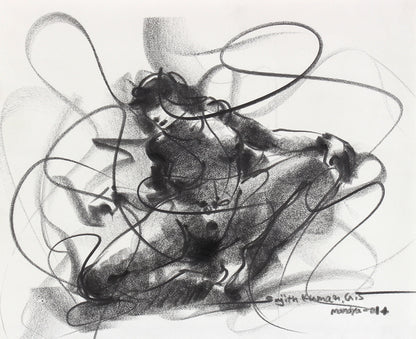 Nude Drawing-041 - SUJITH KUMAR GS MANDYA Art Studio Gallery (SKGSM Art Studio Gallery)