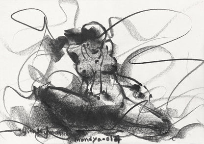 Nude Drawing-043 - SUJITH KUMAR GS MANDYA Art Studio Gallery (SKGSM Art Studio Gallery)