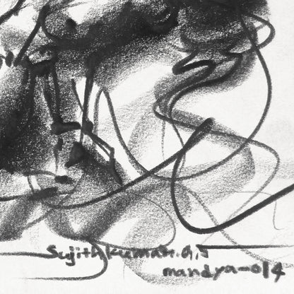 Nude Drawing-046 - SUJITH KUMAR GS MANDYA Art Studio Gallery (SKGSM Art Studio Gallery)