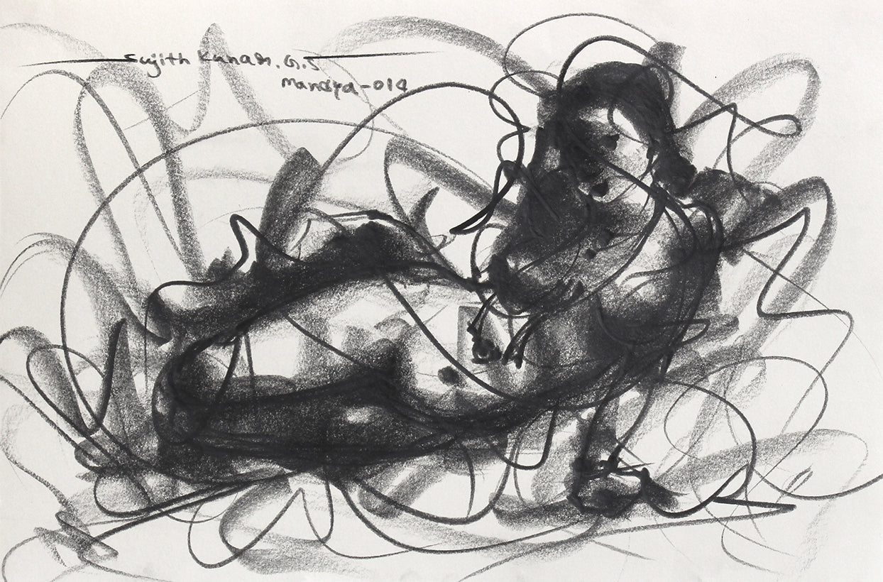 Nude Drawing-051 - SUJITH KUMAR GS MANDYA Art Studio Gallery (SKGSM Art Studio Gallery)