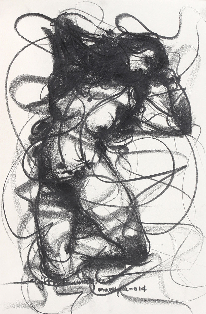 Nude Drawing-052 - SUJITH KUMAR GS MANDYA Art Studio Gallery (SKGSM Art Studio Gallery)