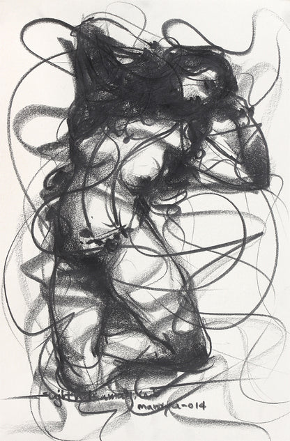 Nude Drawing-052 - SUJITH KUMAR GS MANDYA Art Studio Gallery (SKGSM Art Studio Gallery)