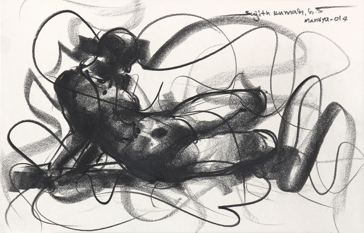 Nude Drawing-053 - SUJITH KUMAR GS MANDYA Art Studio Gallery (SKGSM Art Studio Gallery)