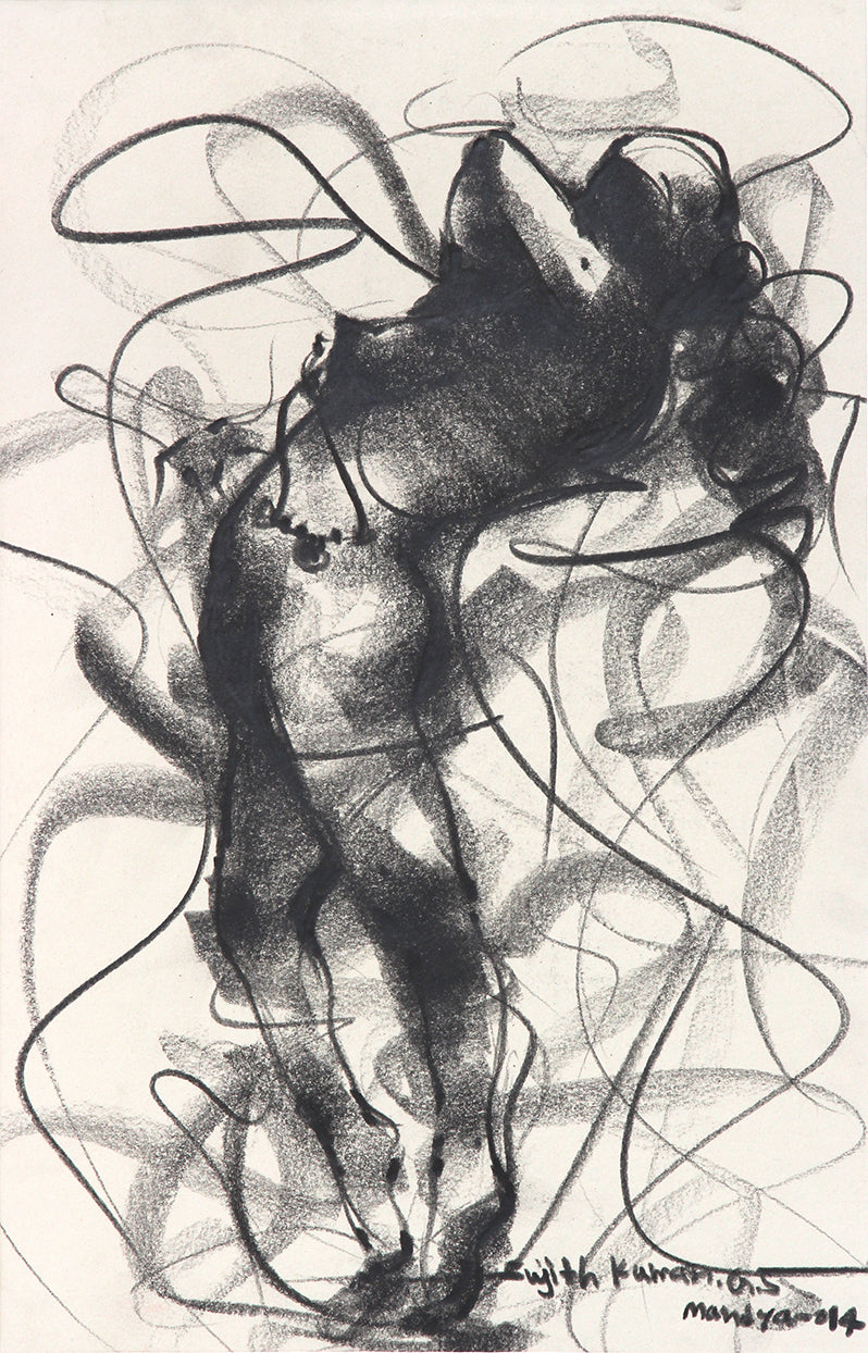 Nude Drawing-054 - SUJITH KUMAR GS MANDYA Art Studio Gallery (SKGSM Art Studio Gallery)