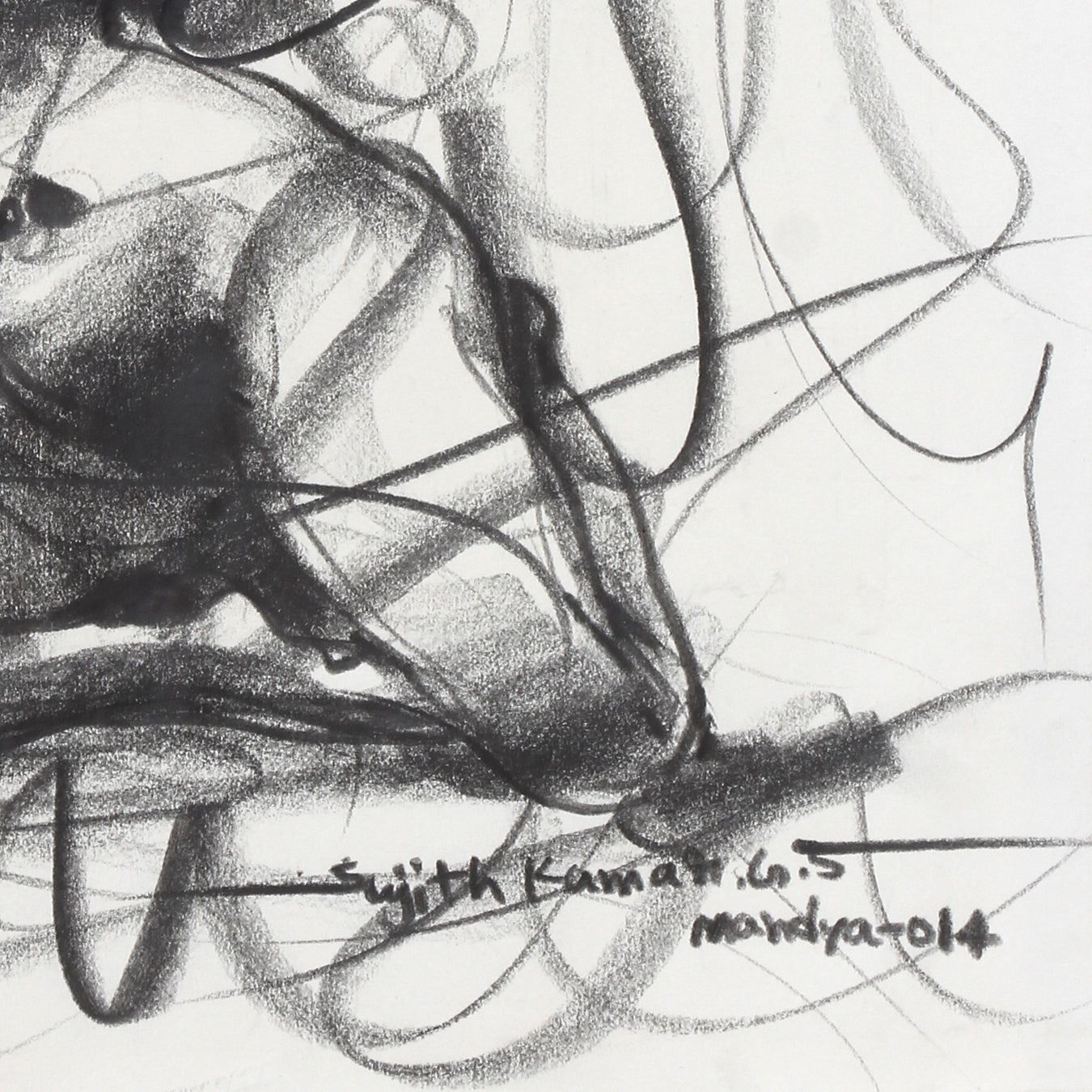 Nude Drawing-062 - SUJITH KUMAR GS MANDYA Art Studio Gallery (SKGSM Art Studio Gallery)