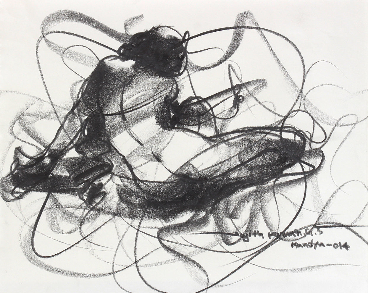 Nude Drawing-063 - SUJITH KUMAR GS MANDYA Art Studio Gallery (SKGSM Art Studio Gallery)