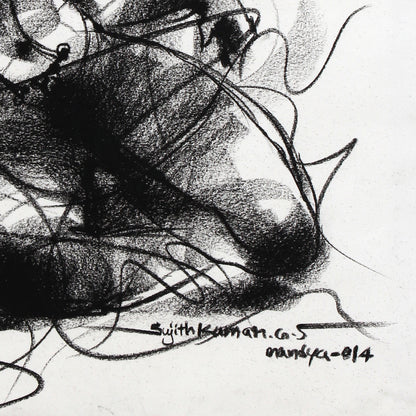 Nude Drawing-065 - SUJITH KUMAR GS MANDYA Art Studio Gallery (SKGSM Art Studio Gallery)
