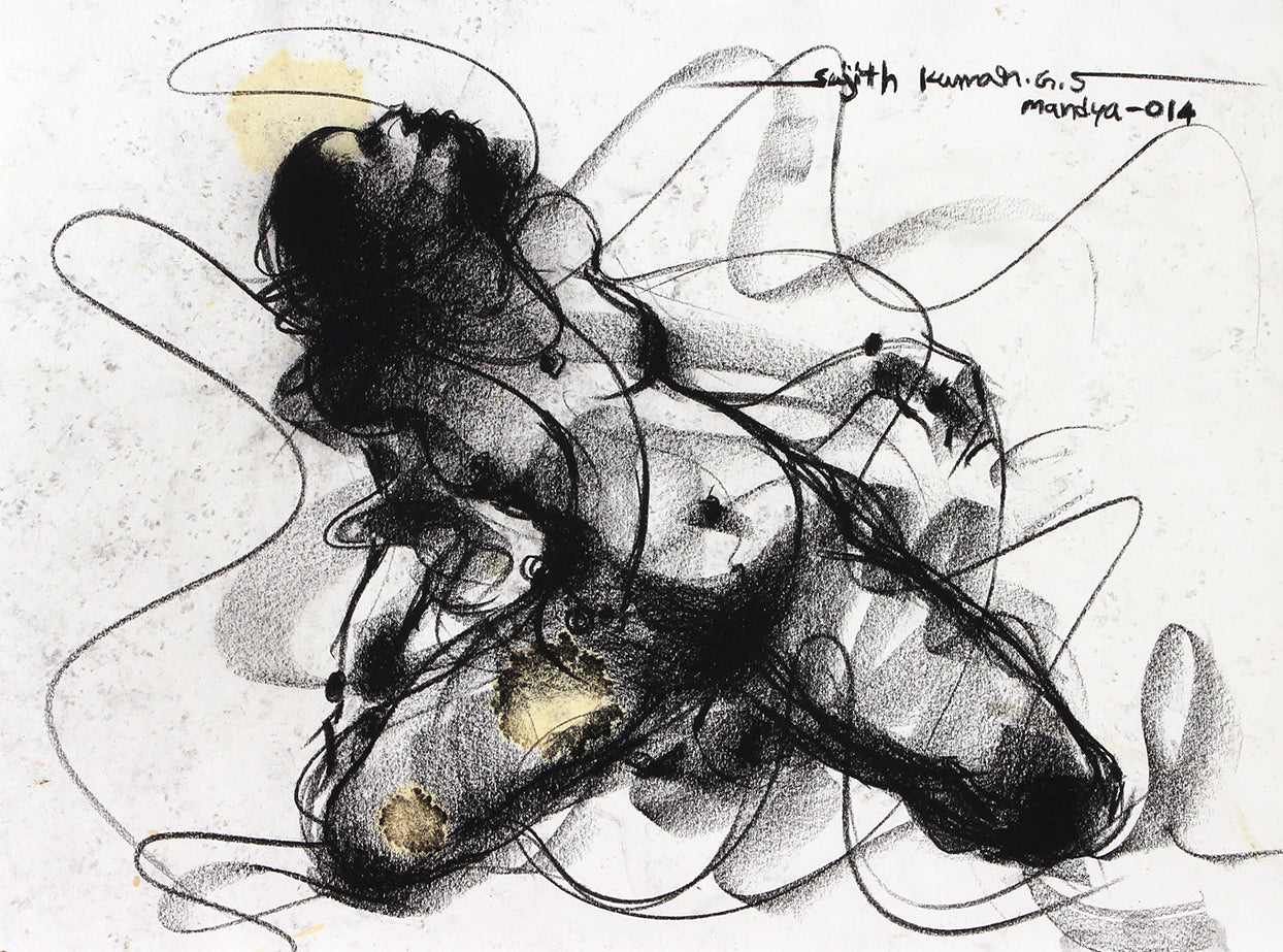 Nude Drawing-067 - SUJITH KUMAR GS MANDYA Art Studio Gallery (SKGSM Art Studio Gallery)