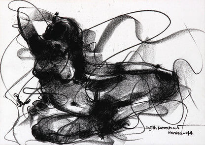 Nude Drawing-068 - SUJITH KUMAR GS MANDYA Art Studio Gallery (SKGSM Art Studio Gallery)