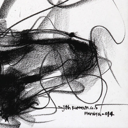 Nude Drawing-068 - SUJITH KUMAR GS MANDYA Art Studio Gallery (SKGSM Art Studio Gallery)