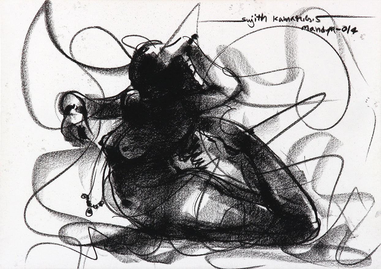 Nude Drawing-070 - SUJITH KUMAR GS MANDYA Art Studio Gallery (SKGSM Art Studio Gallery)