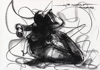 Nude Drawing-070 - SUJITH KUMAR GS MANDYA Art Studio Gallery (SKGSM Art Studio Gallery)