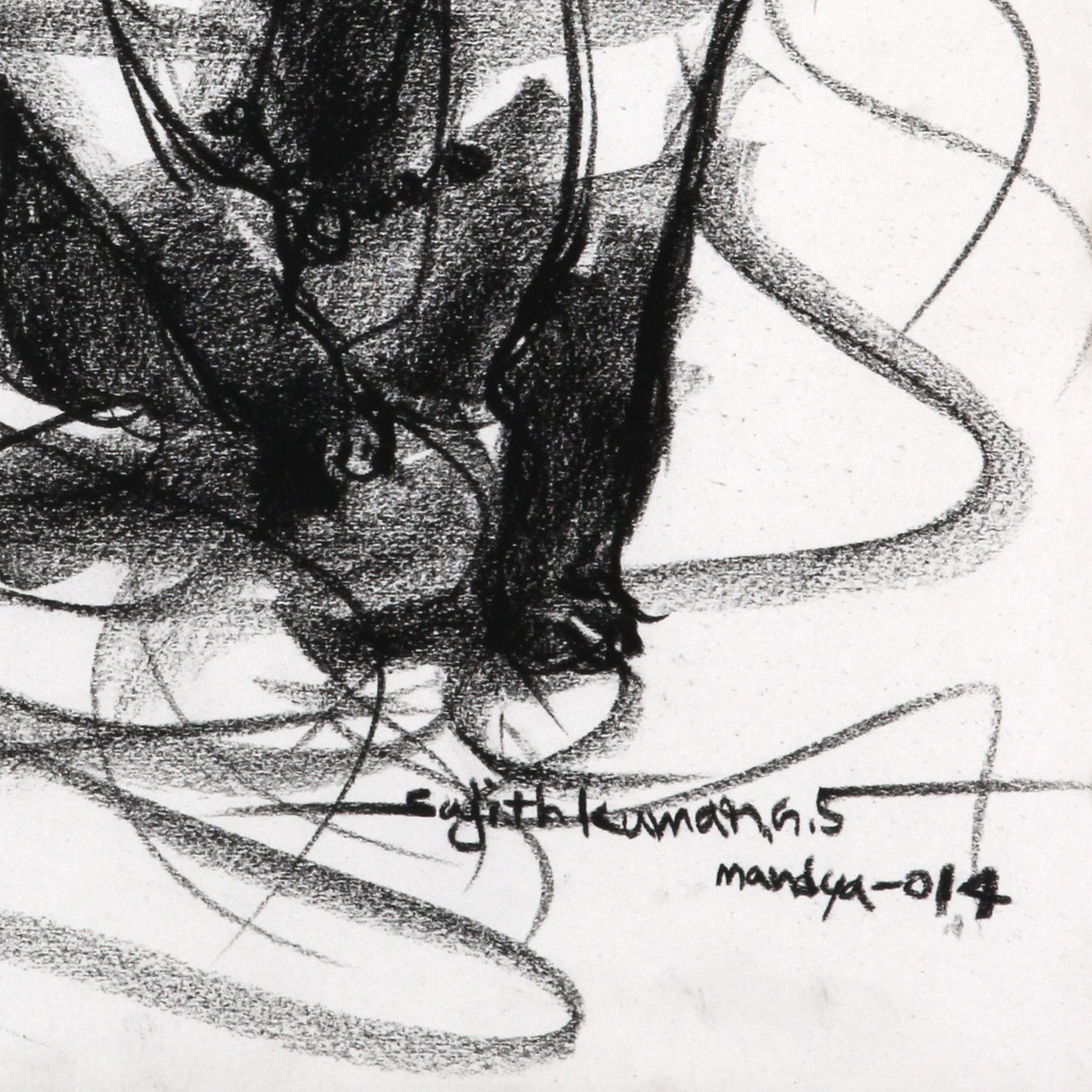 Nude Drawing-073 - SUJITH KUMAR GS MANDYA Art Studio Gallery (SKGSM Art Studio Gallery)
