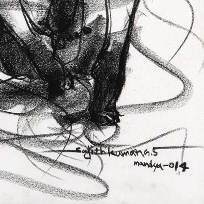 Nude Drawing-073 - SUJITH KUMAR GS MANDYA Art Studio Gallery (SKGSM Art Studio Gallery)