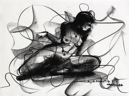 Nude Drawing-074 - SUJITH KUMAR GS MANDYA Art Studio Gallery (SKGSM Art Studio Gallery)
