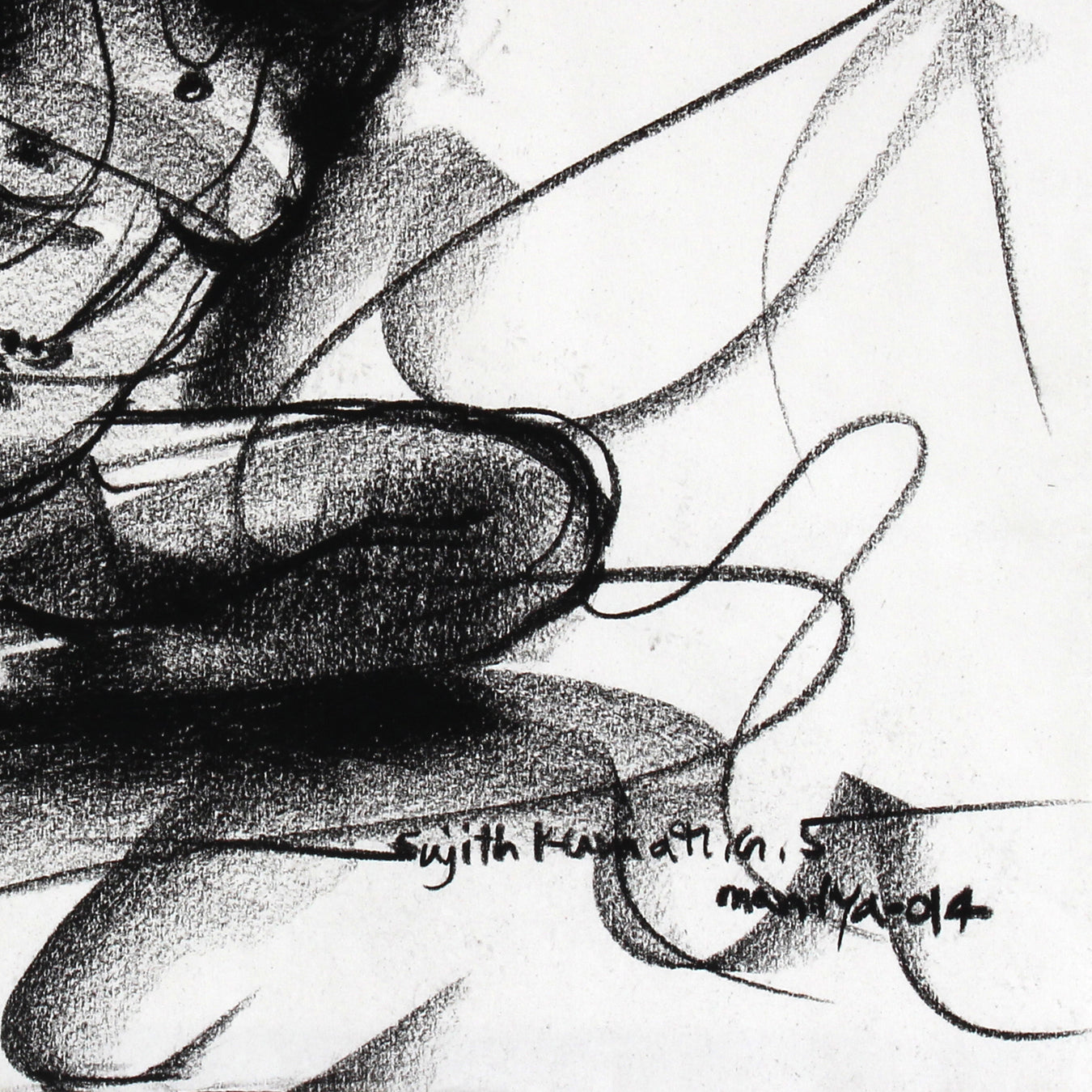 Nude Drawing-074 - SUJITH KUMAR GS MANDYA Art Studio Gallery (SKGSM Art Studio Gallery)