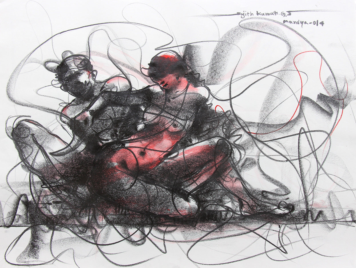 Nude Drawing-077 - SUJITH KUMAR GS MANDYA Art Studio Gallery (SKGSM Art Studio Gallery)