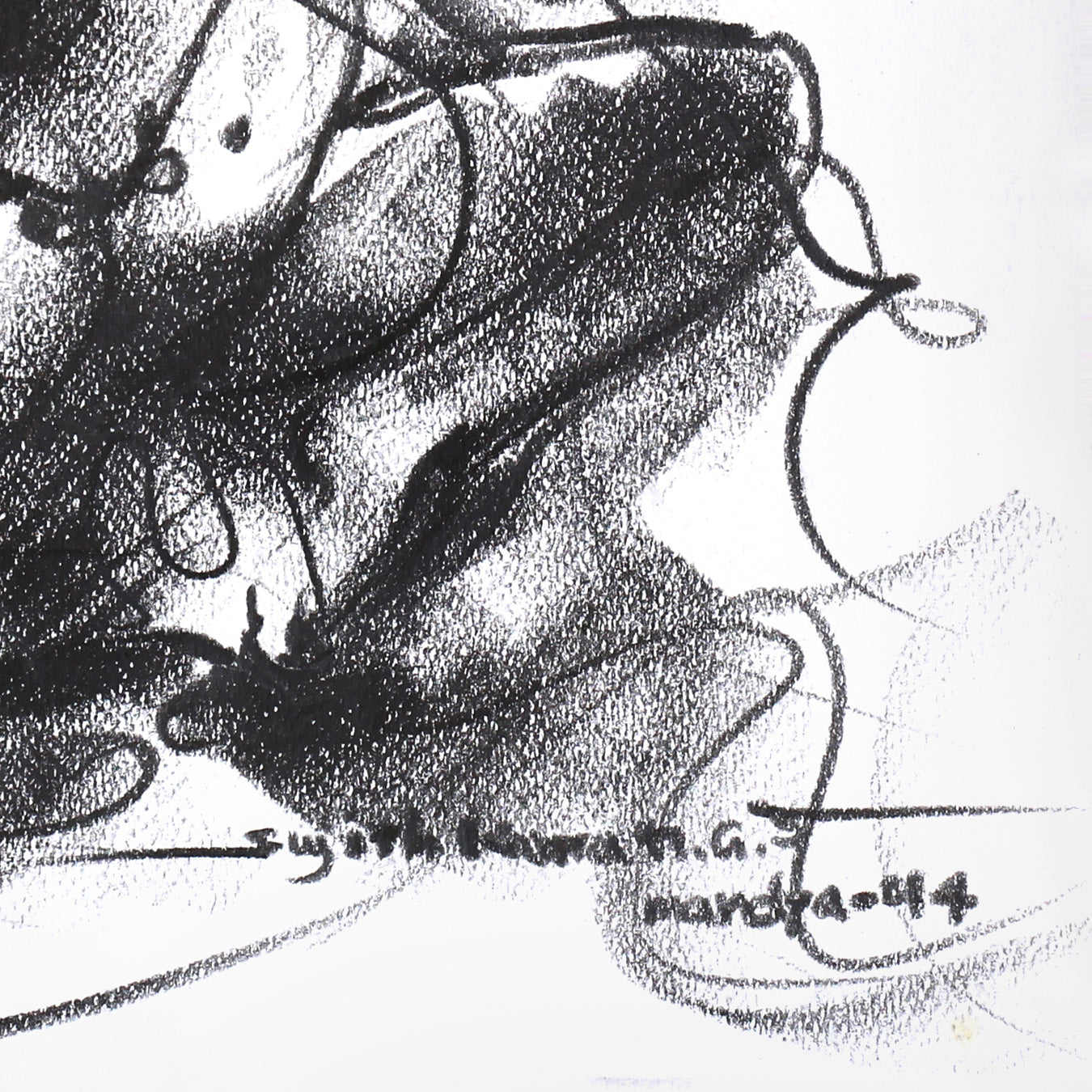 Nude Drawing-081 - SUJITH KUMAR GS MANDYA Art Studio Gallery (SKGSM Art Studio Gallery)