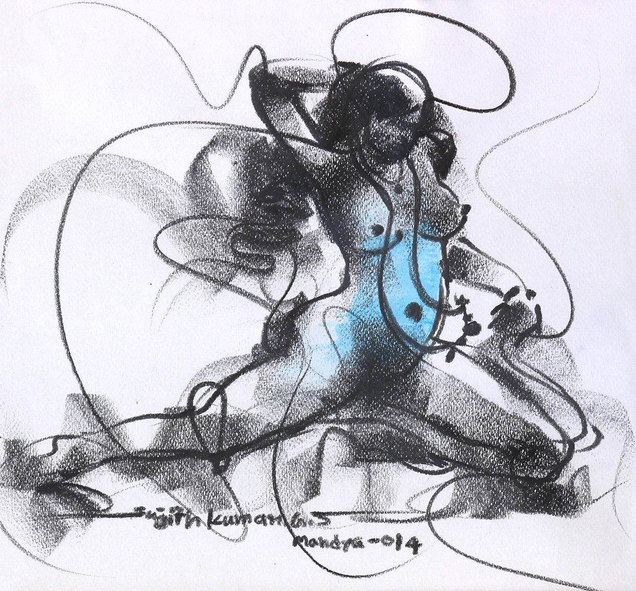 Nude Drawing-084 - SUJITH KUMAR GS MANDYA Art Studio Gallery (SKGSM Art Studio Gallery)