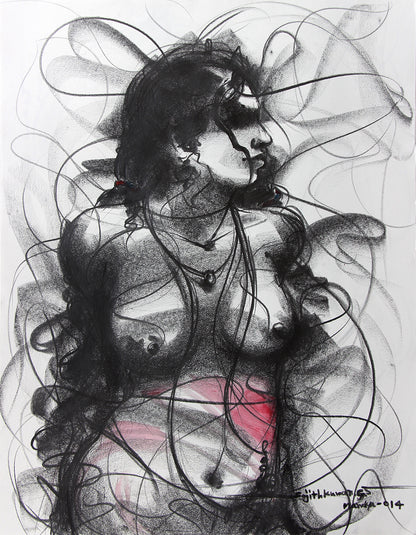 Nude Drawing-088 - SUJITH KUMAR GS MANDYA Art Studio Gallery (SKGSM Art Studio Gallery)