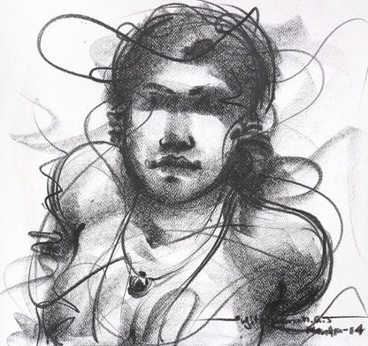 Nude Drawing-096 - SUJITH KUMAR GS MANDYA Art Studio Gallery (SKGSM Art Studio Gallery)