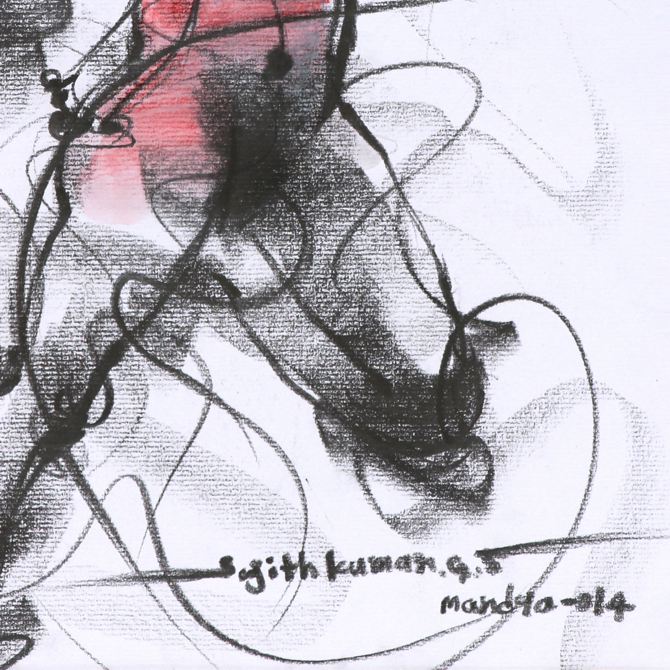Nude Drawing-099 - SUJITH KUMAR GS MANDYA Art Studio Gallery (SKGSM Art Studio Gallery)