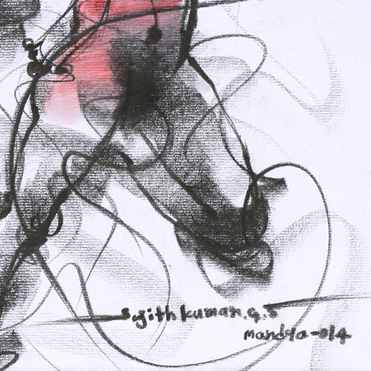 Nude Drawing-099 - SUJITH KUMAR GS MANDYA Art Studio Gallery (SKGSM Art Studio Gallery)