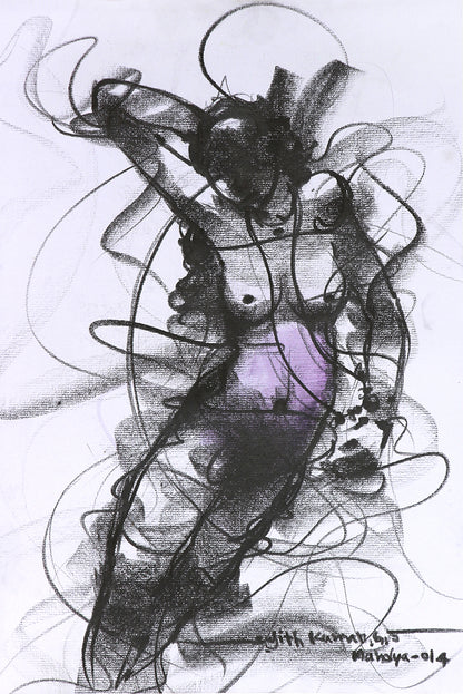 Nude Drawing-100 - SUJITH KUMAR GS MANDYA Art Studio Gallery (SKGSM Art Studio Gallery)